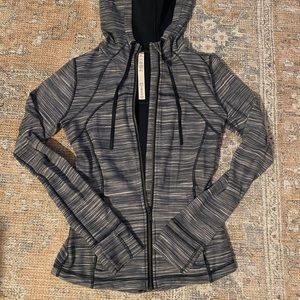Navy Striped Lululemon Zip Up
